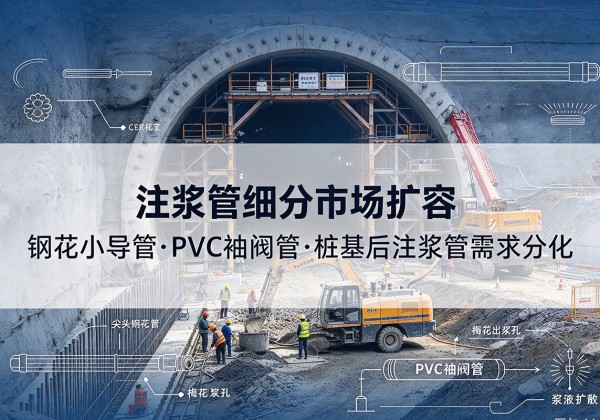富顺注浆管细分市场扩容，隧道钢花小导管、PVC 袖阀管、桩基后注浆管需求分化